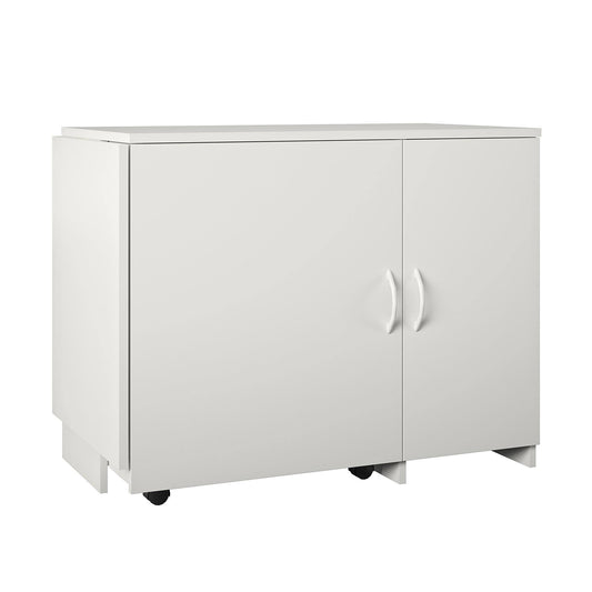 Ameriwood Home Arleta Swivel Craft Desk, White