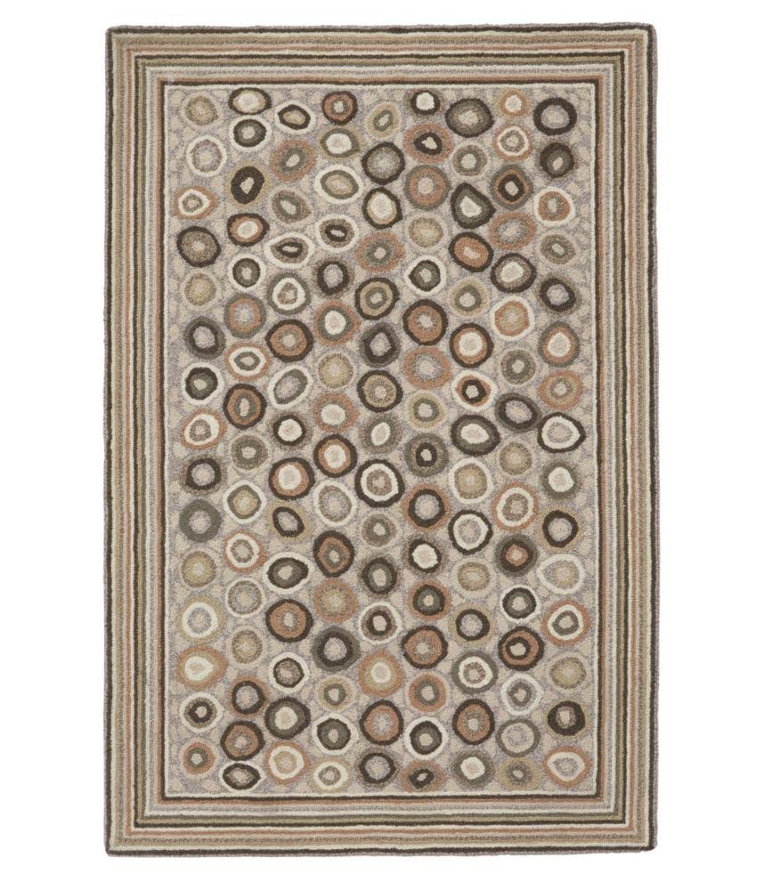 Wool Hooked Rug Coins Blue | L.L.Bean