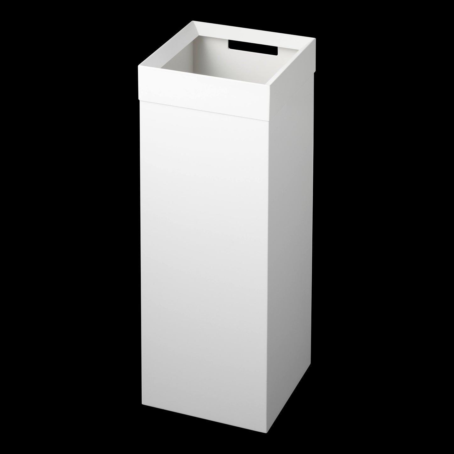 Yamazaki Home Tower Tall Trash Can - White