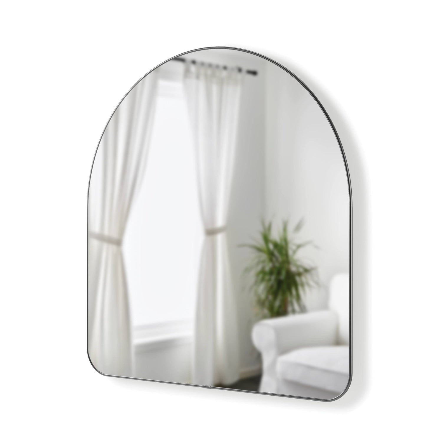 Umbra Hubba Arched Mirror - Metallic Titanium