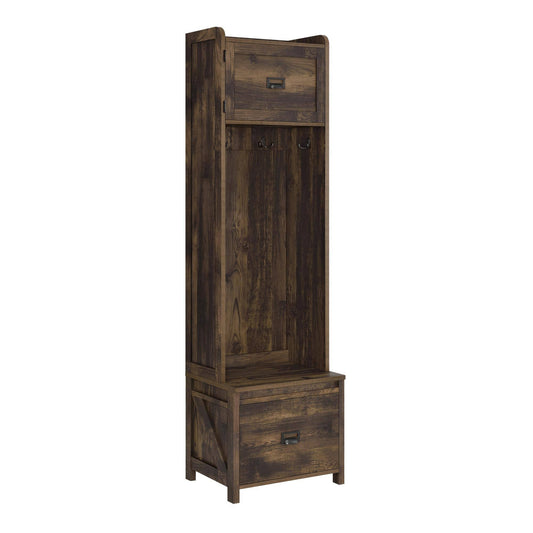 Ameriwood Home Bassinger Entryway Hall Tree With Storage Bench