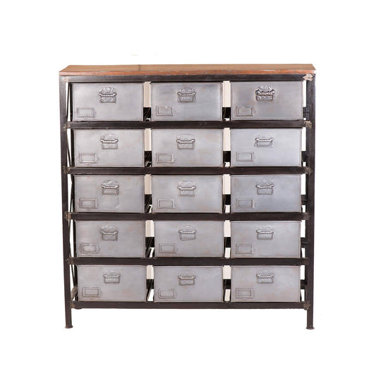 Yosemite Home Decor Metal & Mango Wood Cabinet