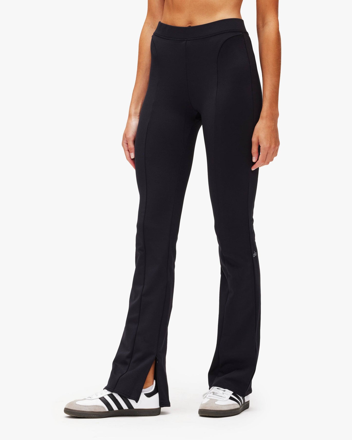 Alo Yoga | High-Waist Zip It Flare Legging In Black, Size: Small