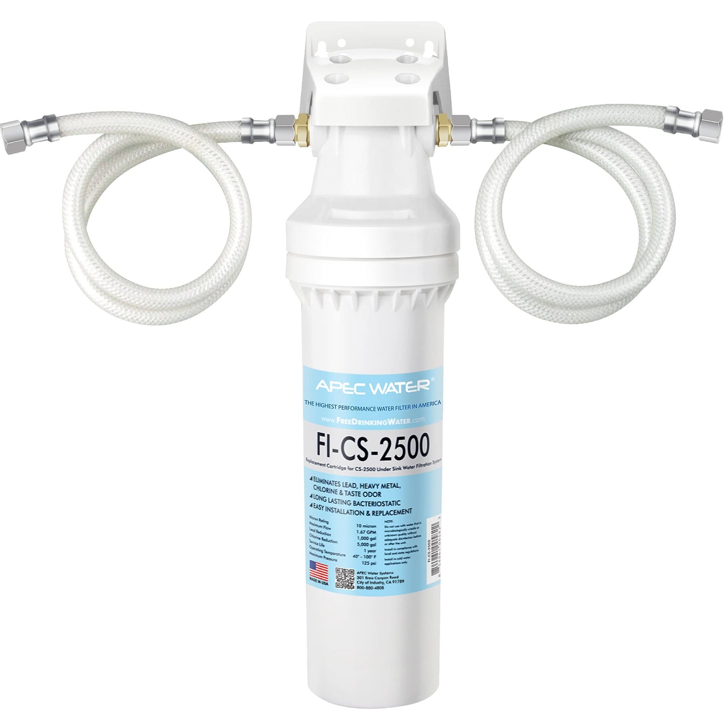 Apec High Capacity Under-Counter Water Filtration System (Cs-2500)