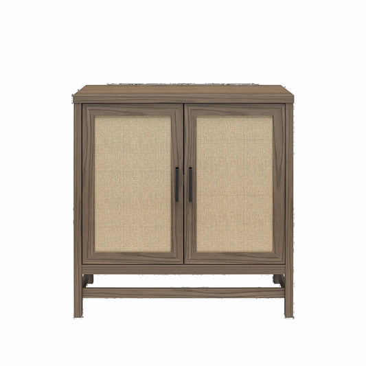 Ameriwood Home Lennon Storage Cabinet Medium Brown