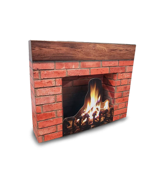 Advanced Graphics Holiday Fireplace 3d Cardboard Cutout