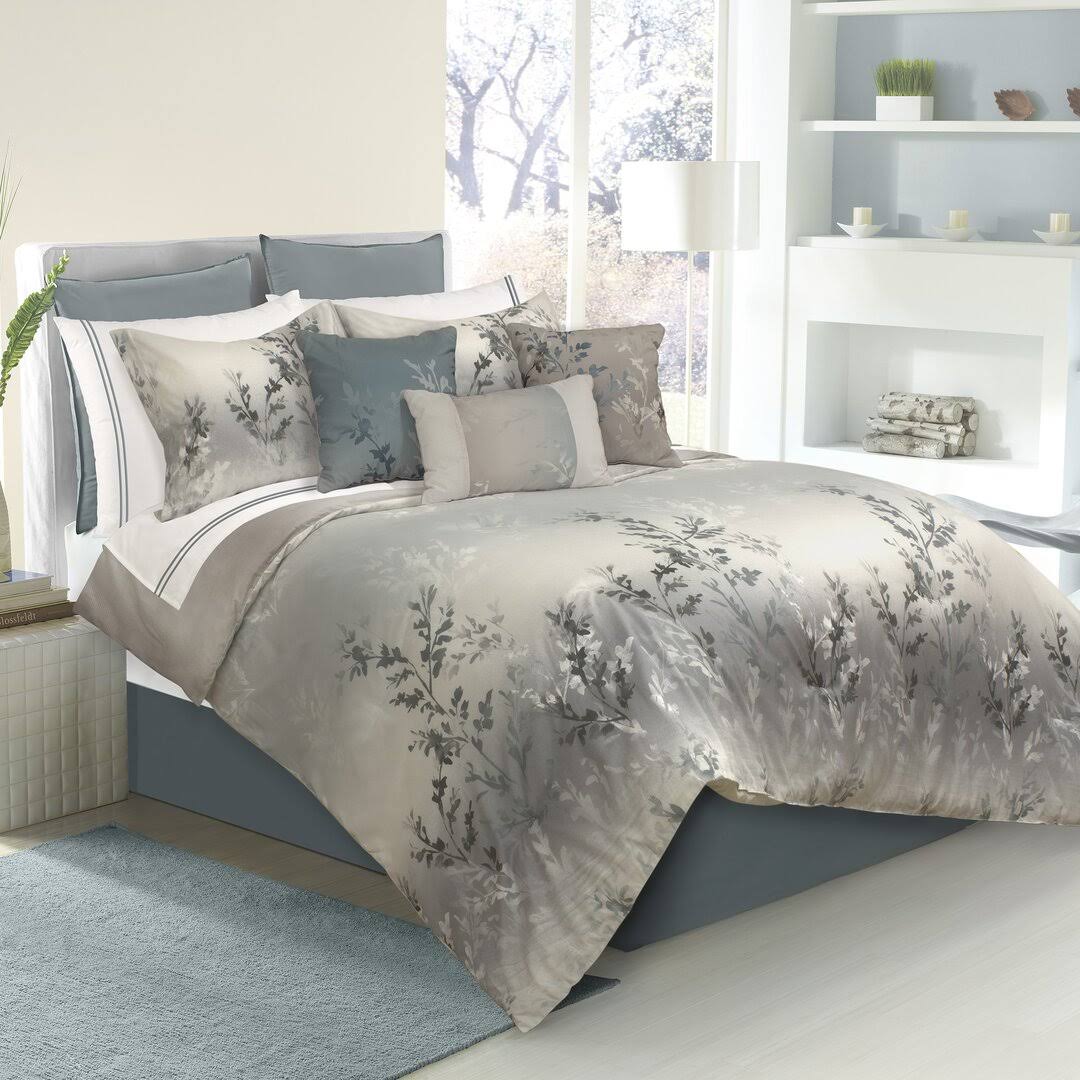 Alcott Hill Trembley 100pct Polyester Comforter Set Size: Queen Gray