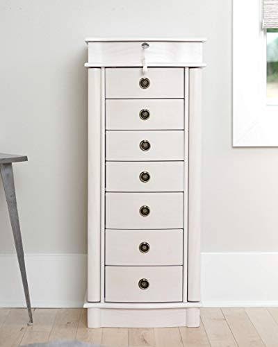 Alveare Home North Jewelry Armoire, White