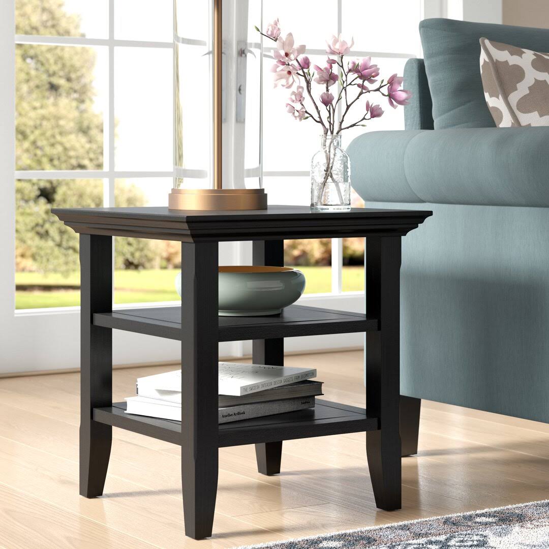 Alcott Hill Pegram Solid Wood End Table Color Farmhouse Gray