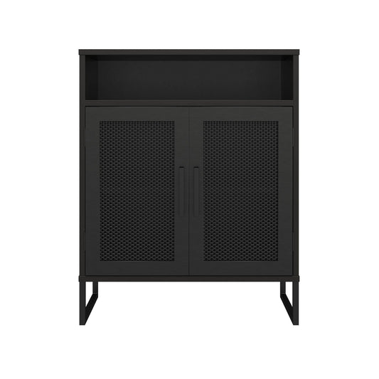 Ameriwood Home Purdue Storage Cabinet Black Oak