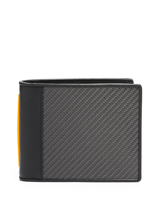 Tumi I Mclaren Global Double Billfold Carbon/Papaya