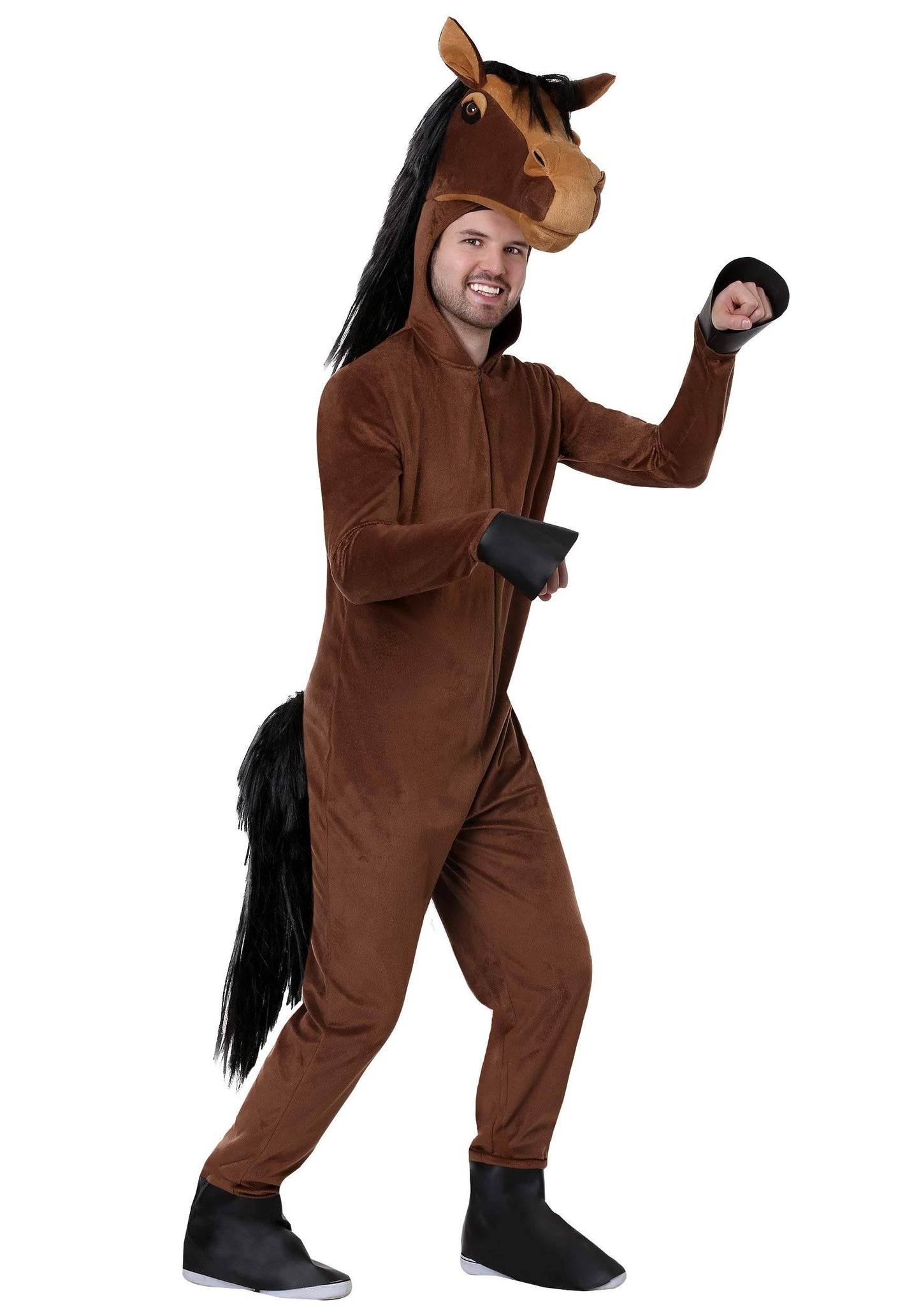 Adults Horse Costume, Adult Unisex, Size: Small, Brown