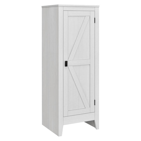 Ameriwood Home Farmington Storage Cabinet, 4 Shelves, Ivory Pine