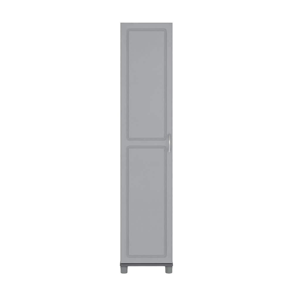 Ameriwood Home Trailwinds 16 In. Ashen Gray Utility Storage Cabinet