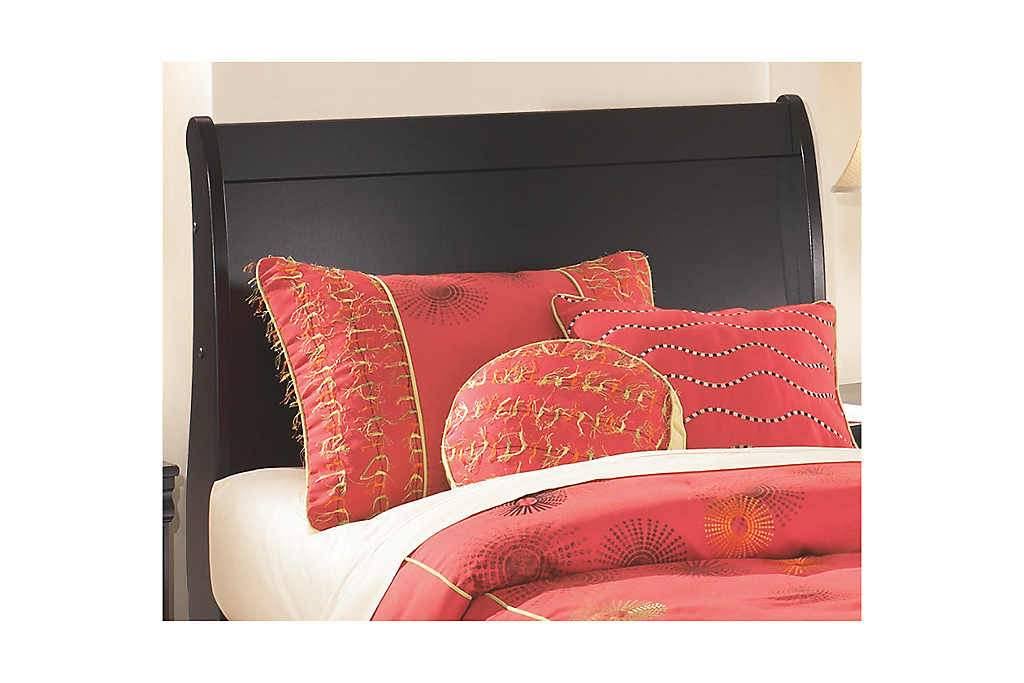 Ashley Huey Vineyard Black Twin Sleigh Headboard