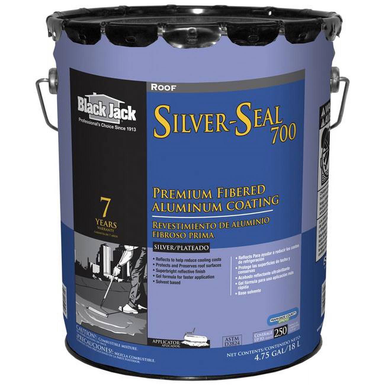 Apoc High-Gloss Silver Fibered Aluminum Roof Coating 5 Gal