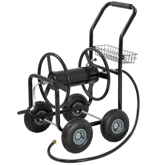 Water Hose Reel Cart 300 Ft Outdoor Garden Heavy Duty Yard Water Planting