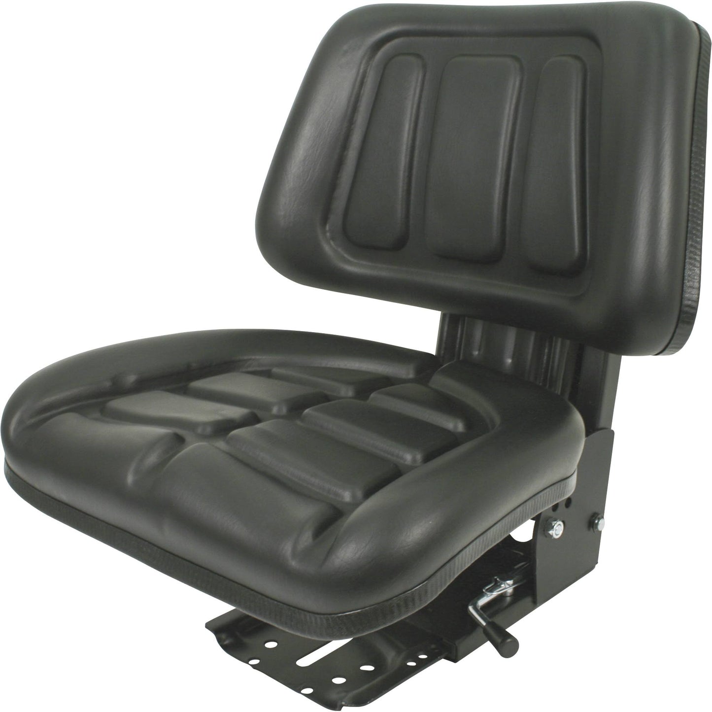 A & I Suspension Tractor Seat With Trapezoid Backrest - Black, Model T333bl