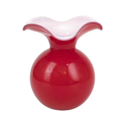 Vietri Hibiscus Glass Bud Vase - Clear