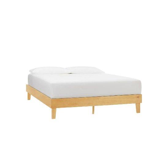 Beckdale Honey Wood King Platform Bed (75.55 In. W X 12 In. H)