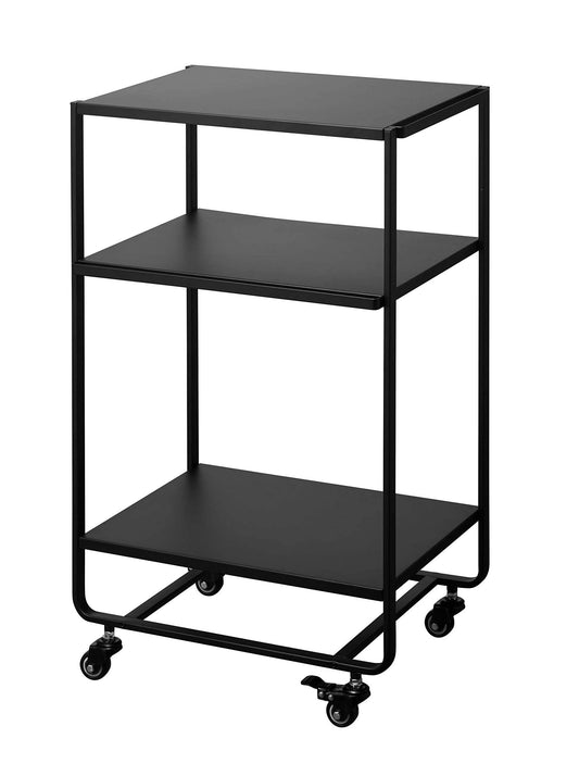 Yamazaki Home Tower Rolling Utility Cart Black