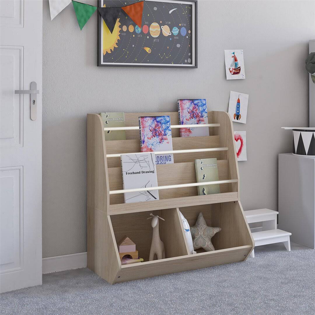 Ameriwood Home Tyler Kids Book And Toy Storage In Dove Gray