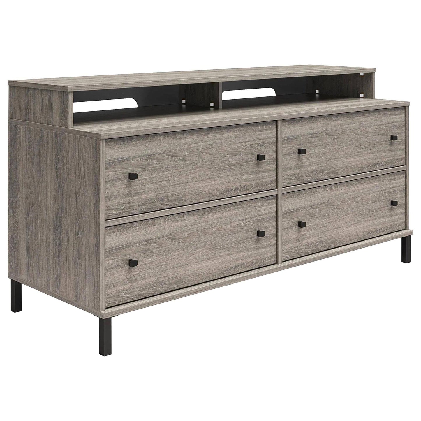 Ameriwood Home Kalissa Media Dresser For Tvs Up To 50, Gray Oak