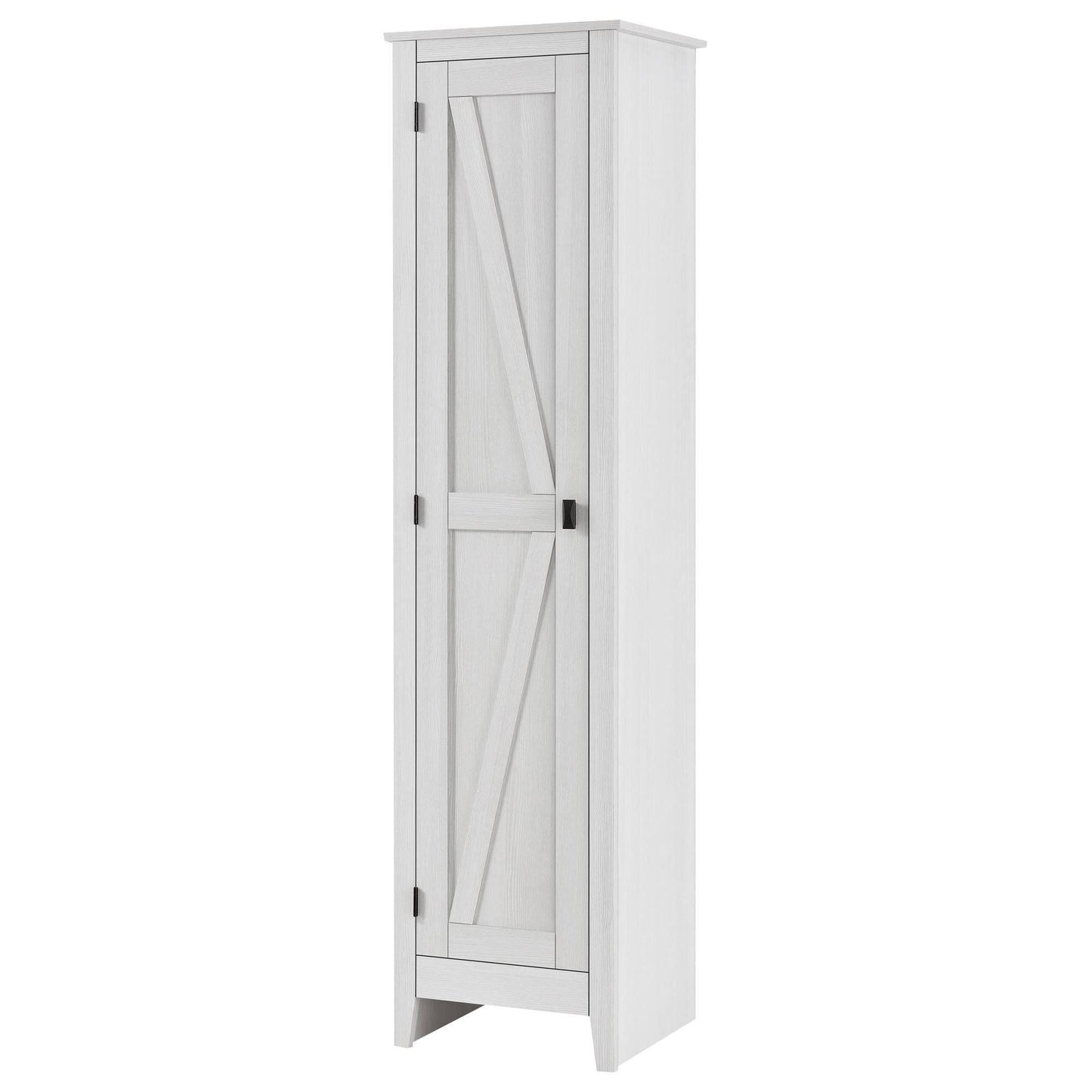 Ameriwood Home Farmington 18 Wide Storage Cabinet, 4 Shelves, Ivory Pine