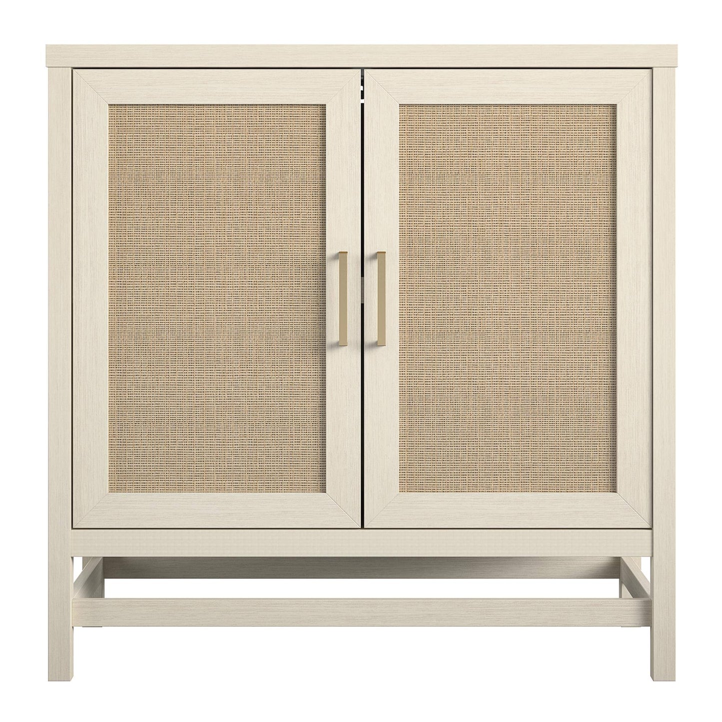 Ameriwood Home Lennon 2 Door Storage Cabinet In Ivory Oak