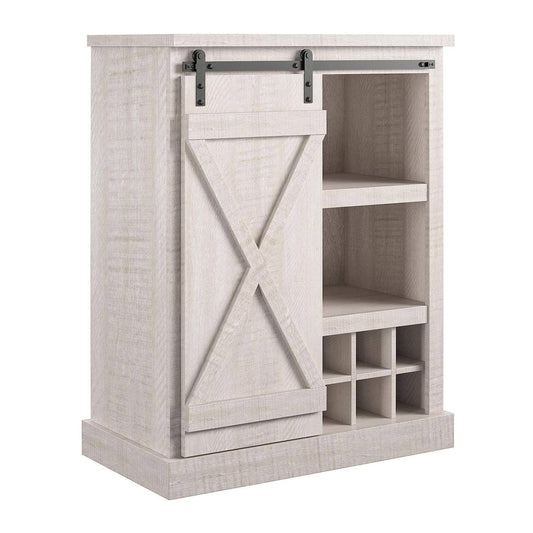 Ameriwood Home Knox County Bar Cabinet In Rustic White