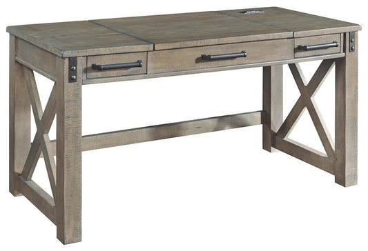 Aldwin Home Office Lift Top Desk, Gray By Ashley