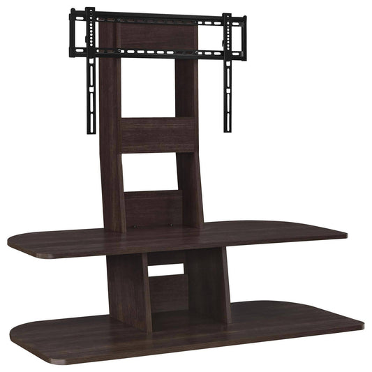 Ameriwood Home Galaxy Dark Walnut 65-Inch Tv Stand With Mount