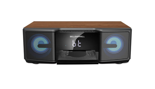 Bell + Howell High Definition Music System W/Cd Player & Bluetooth - Brown