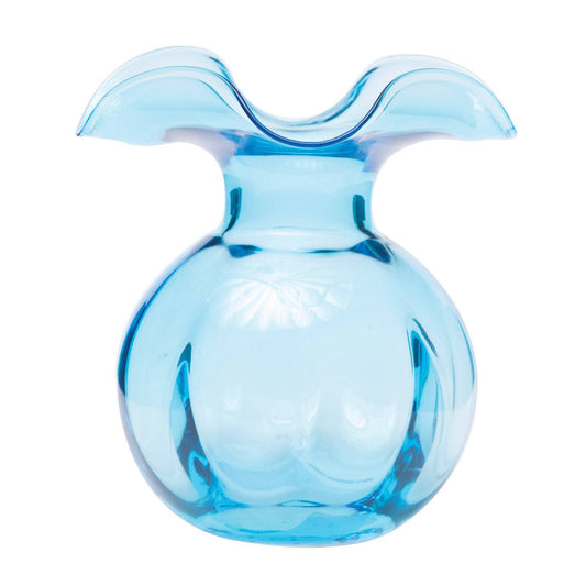 Vietri - Hibiscus Glass Medium Fluted Vase Cobalt