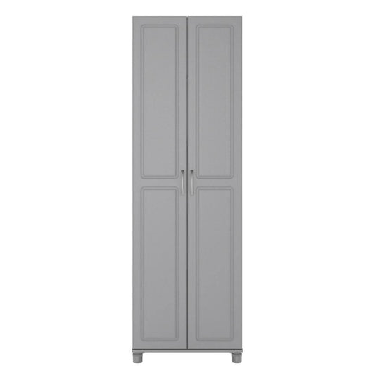 Ameriwood Home Trailwinds 24 In. Ashen Gray Utility Storage Cabinet