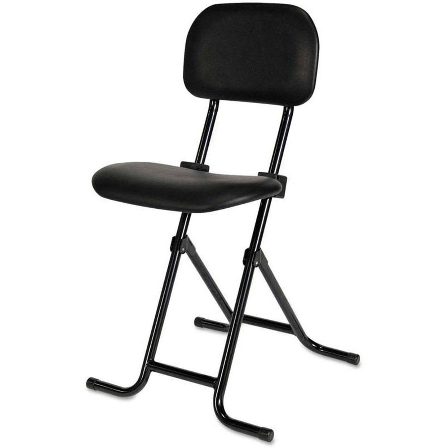 Alera Il Series Height-Adjustable Folding Stool (Black)