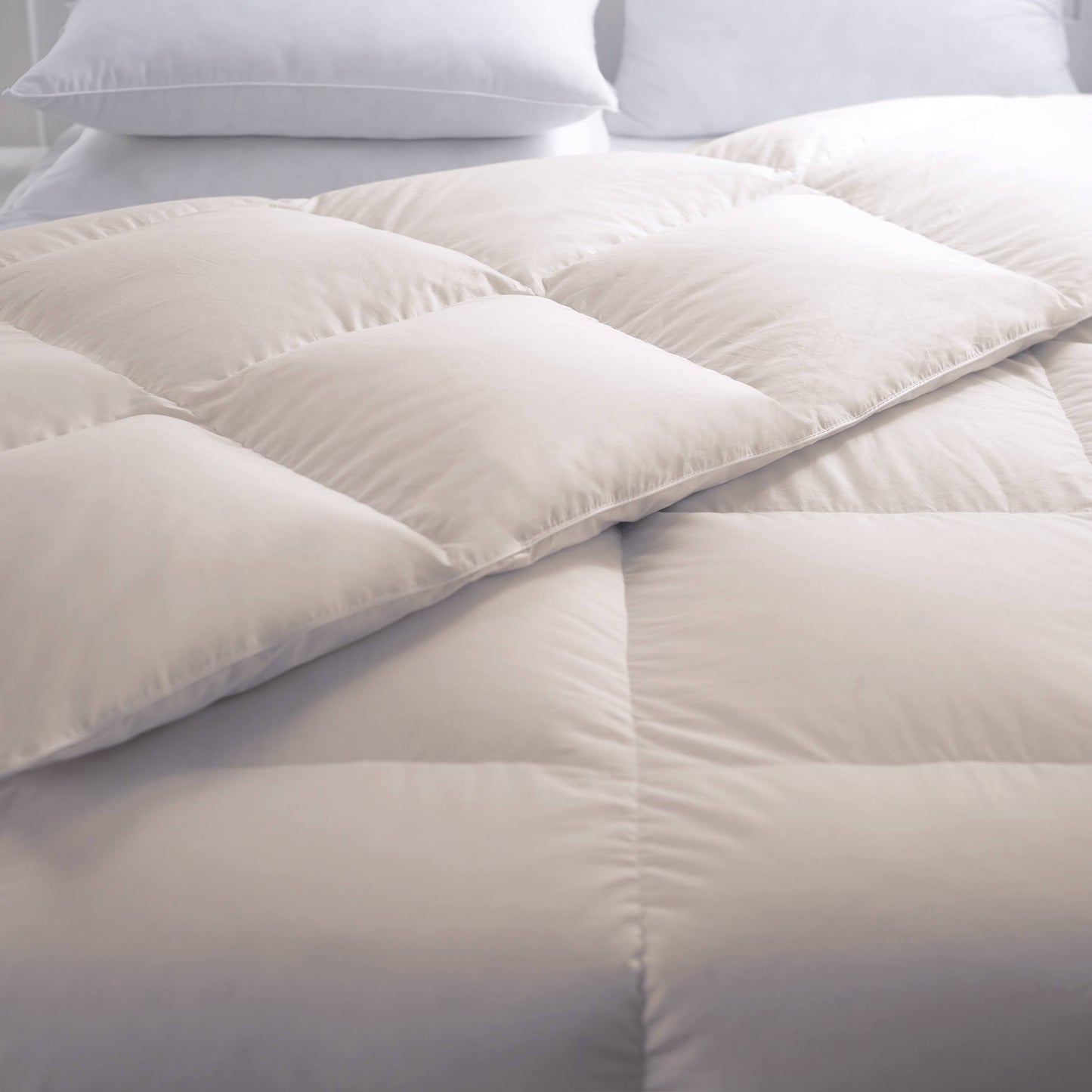 Allied Home 100% Organic Cotton Comforter, White, King