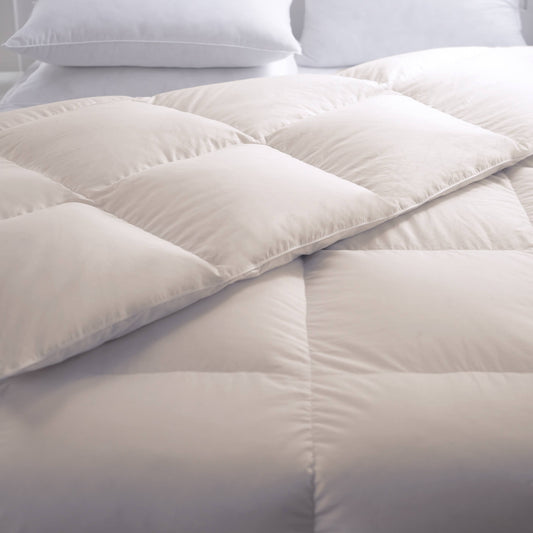 Allied Home 100% Organic Cotton Comforter, White, King