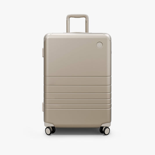 Aluminum Hybrid Carry-On - Best Luggage & Suitcase, Silver By Monos